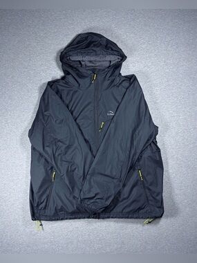 LL Bean Performance Fleece Lined Windbreaker Jacket Women’s Size 3XL Black